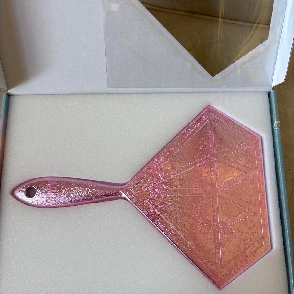 Jeffree Star JSC Pink Glitter Diamond Handheld Makeup Mirror BNIB - Picture 8 of 9